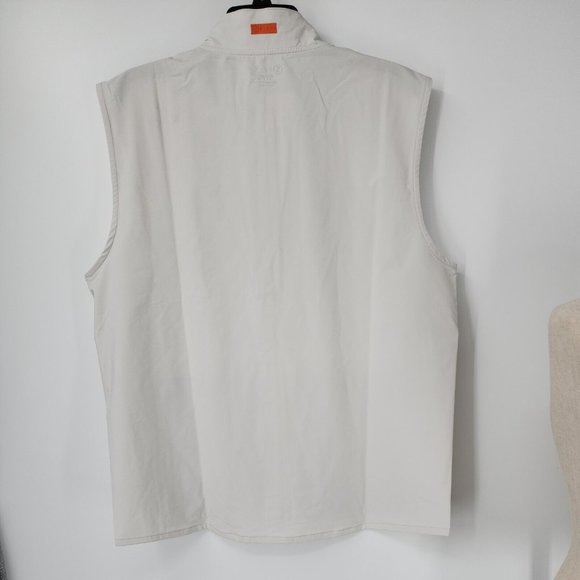 NEW Stitch GT Golf Vest Mens Size Large Nimbus Ivory Full Zip NWT Weather System - Picture 2 of 12